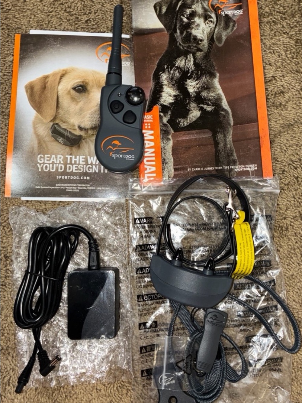 Rechargeable Remote Trainer Collar - Black